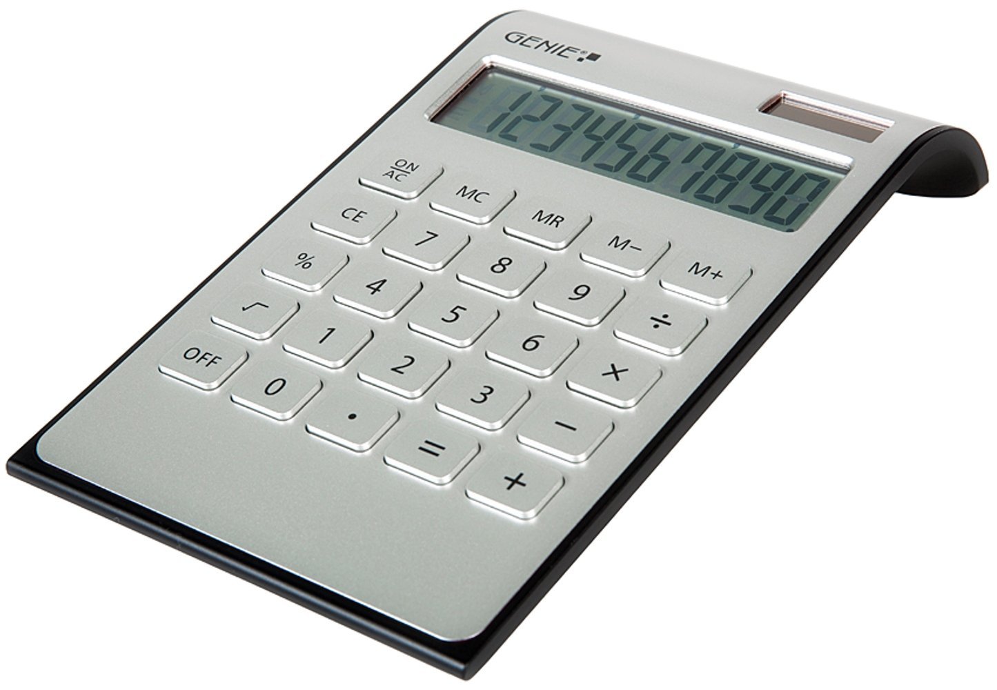 Calcolatrice da tavolo compatta 10 cifre colore argento