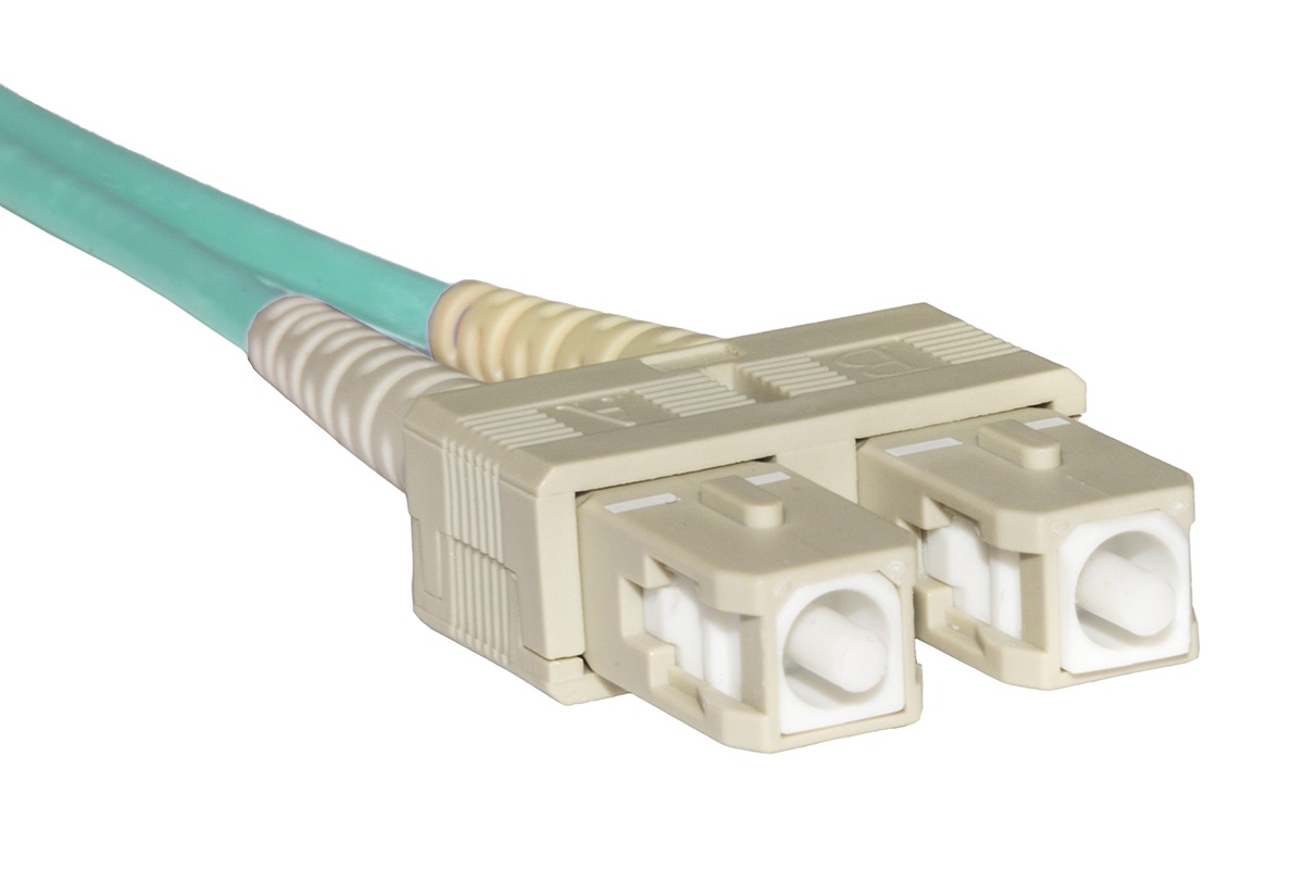 Cavo fibra ottica lc a sc multimode duplex om3 50/125 mt.100