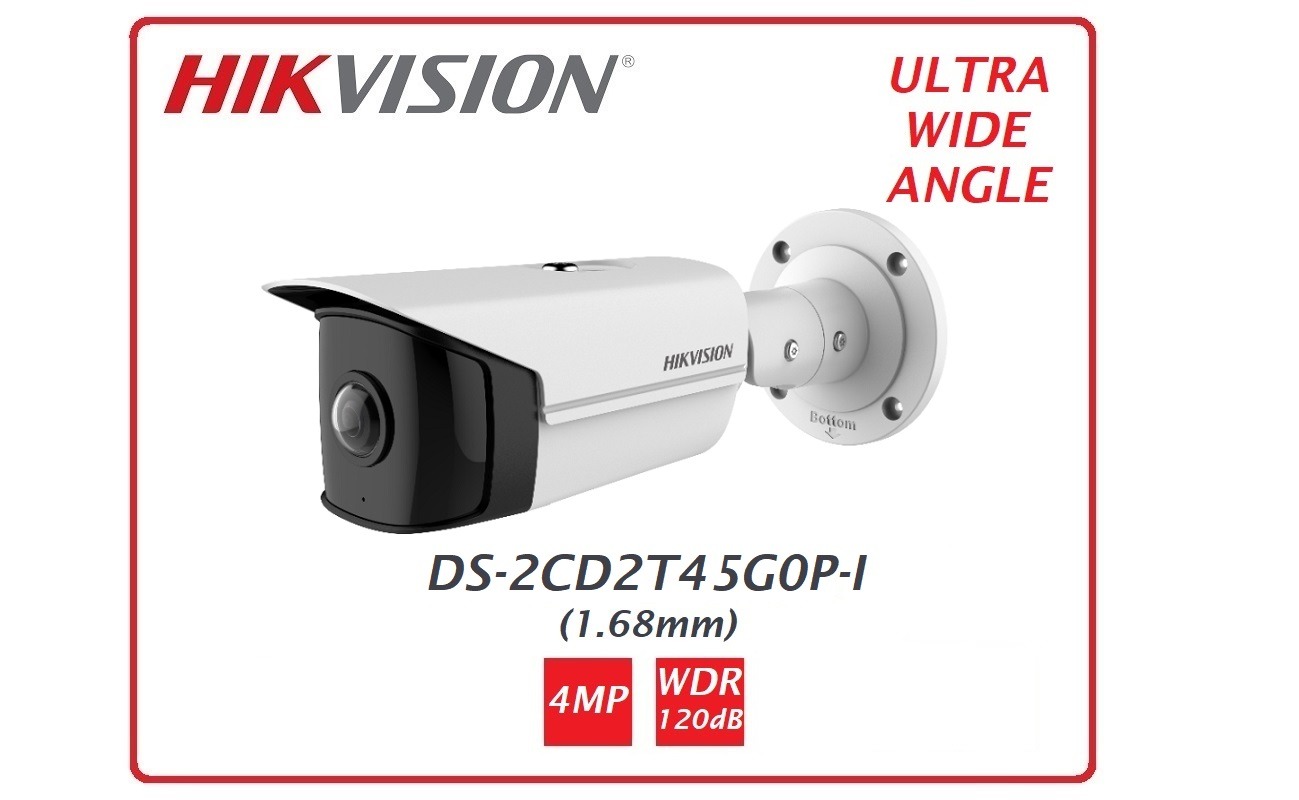 Telecamera EASY IP 3.0 4MP  DS-2CD2T45G0P-I ULTRA WIDE ANGLE