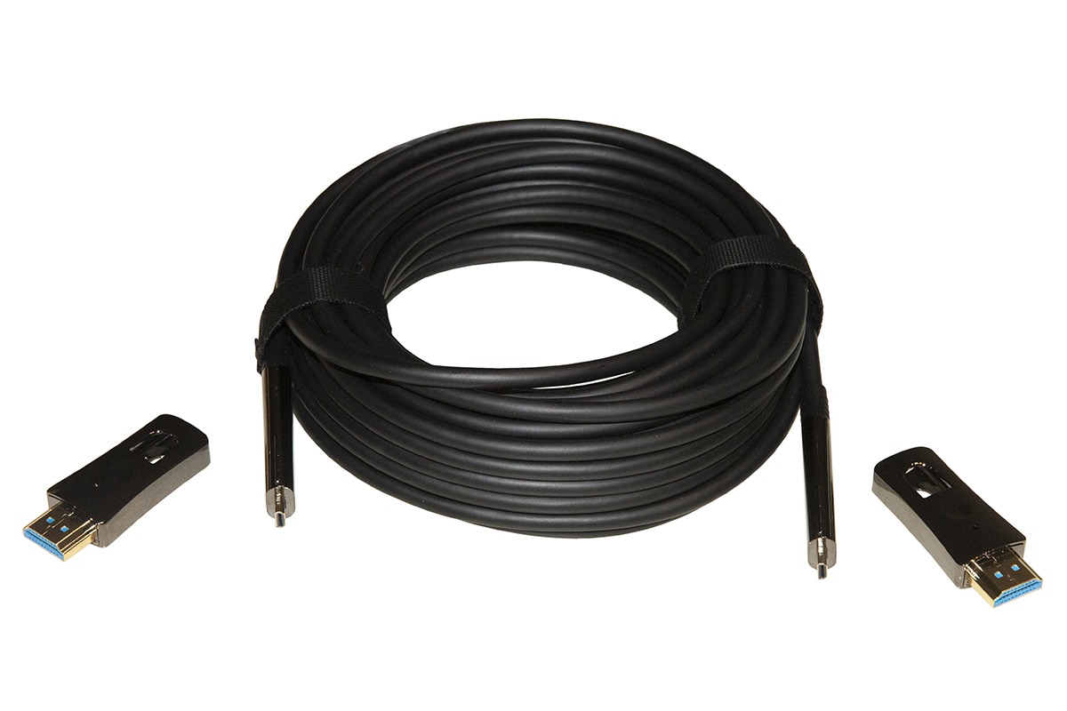 Cavo hdmi<sup>®</sup> 2.0 aoc fibra ottica mt 10 con connettori staccabili
