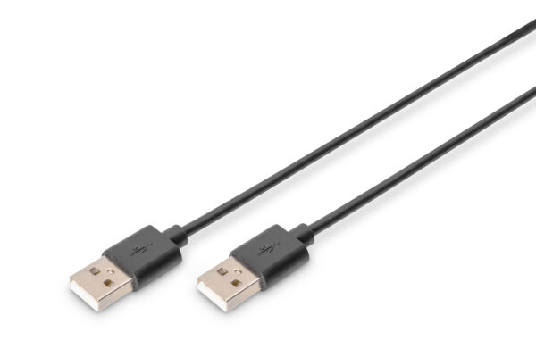CAVO USB MT. 3 CONNETTORI USB TIPO A MASCHIO /MASCHIO USB 2.0 COLORE NERO DIGITUS