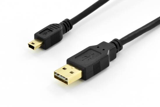 CAVO USB – MINI USB CON SPINA A REVERSIBILE MT 1