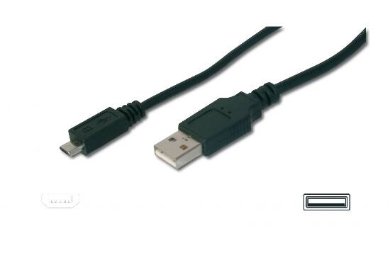 CAVO DI CONNESSIONE USB – MICRO USB B – LUNGHEZZA MT. 1 NON SCHERMATO