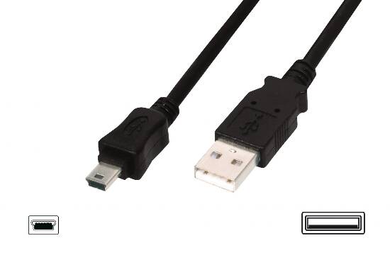CAVO USB 2.0 MINI B 5 POLI MT. 1,80