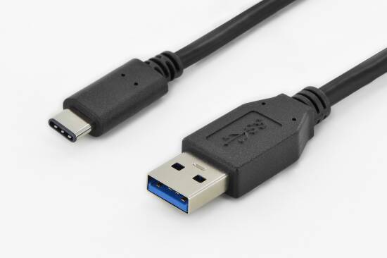 CAVO USB 2.0 CONNETTORI USB A – TIPO C MASCHIO/MASCHIO MT 1 DIGITUS