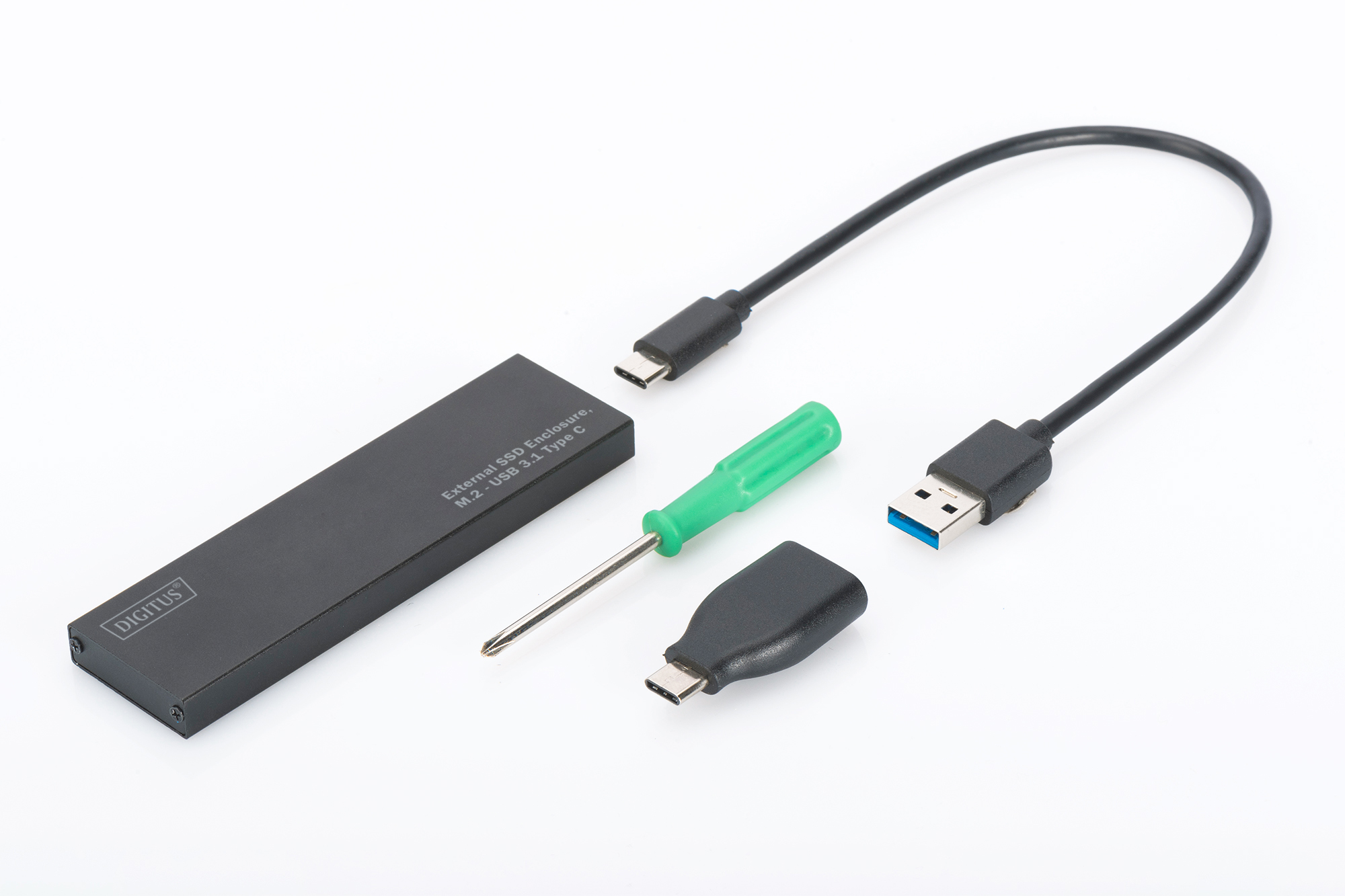 BOX ESTERNO SSD, M.2 – USB 3.1 TIPO C DIGITUS