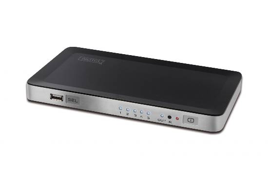 SWITCH HDMI CON 4 INGRESSI HDMI, 1 INGRESSO USB DA PC E 1 USCITA VIDEO HDMI