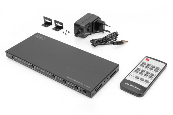 DIGITUS 4×2 switch matrix HDMI, 4K/60Hz
