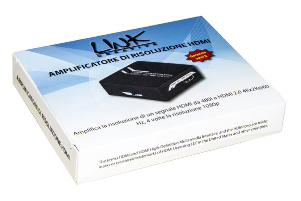 AMPLIFICATORE DI RISOLUZIONE DI UN SEGNALE HDMI DA 480i A HDMI 2.0 4Kx2K@60 HZ