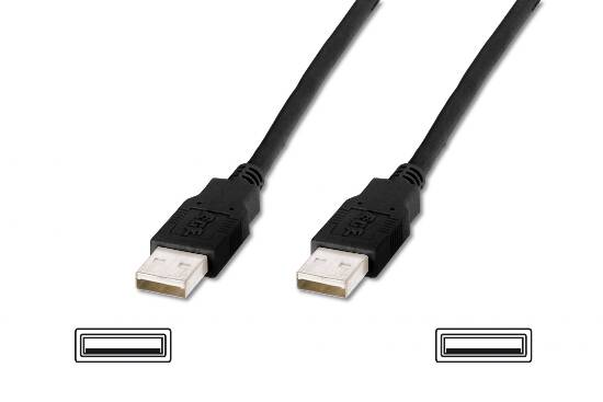 CAVO USB 2.0 CONNETTORI 2XA MASCHIO MT. 1 – COLORE NERO