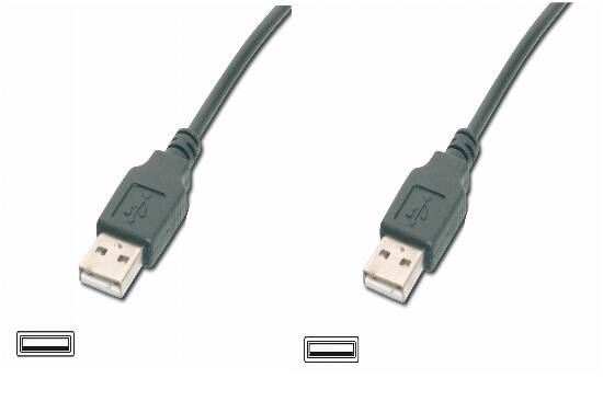 CAVO USB MT. 3 – CONNETTORI USB TIPO A MASCHIO/MASCHIO USB 2.0 COLORE NERO