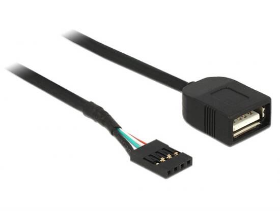 CAVO ADATTATORE USB 2.0 FEMMINA – PIN 4 POLI CM 40
