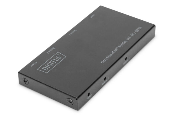 SPLITTER ULTRA SLIM HDMI, 1X2, 4K/60HZ HDR, HDCP 2.2, 18 GBPS, MICRO USB POWER