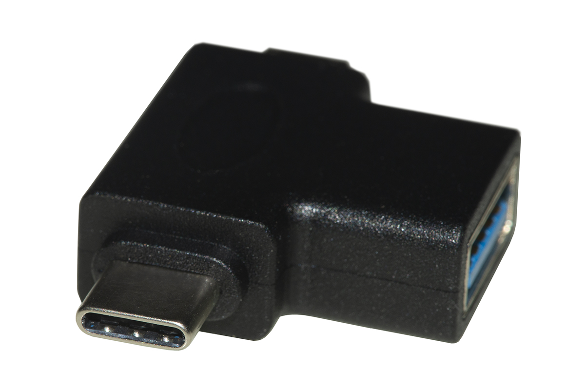 ADATTATORE 3 IN UNO – CONNETTORE USB A FEMMINA – MICRO USB MASCHIO – USB-C MASCHIO