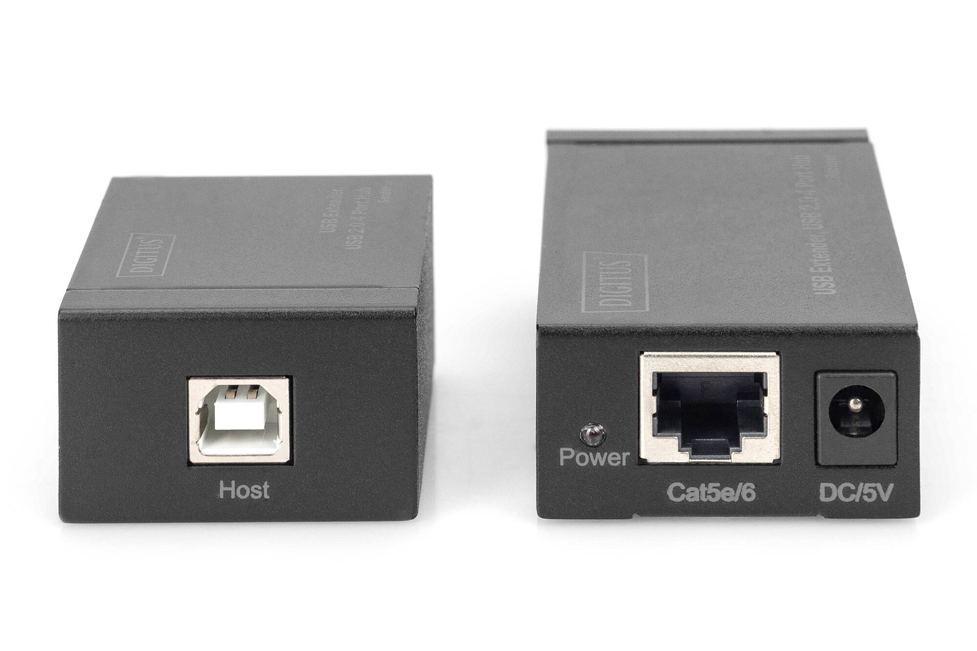 DIGITUS Estensore USB tramite cavo di rete hub USB 2.0 4 porte