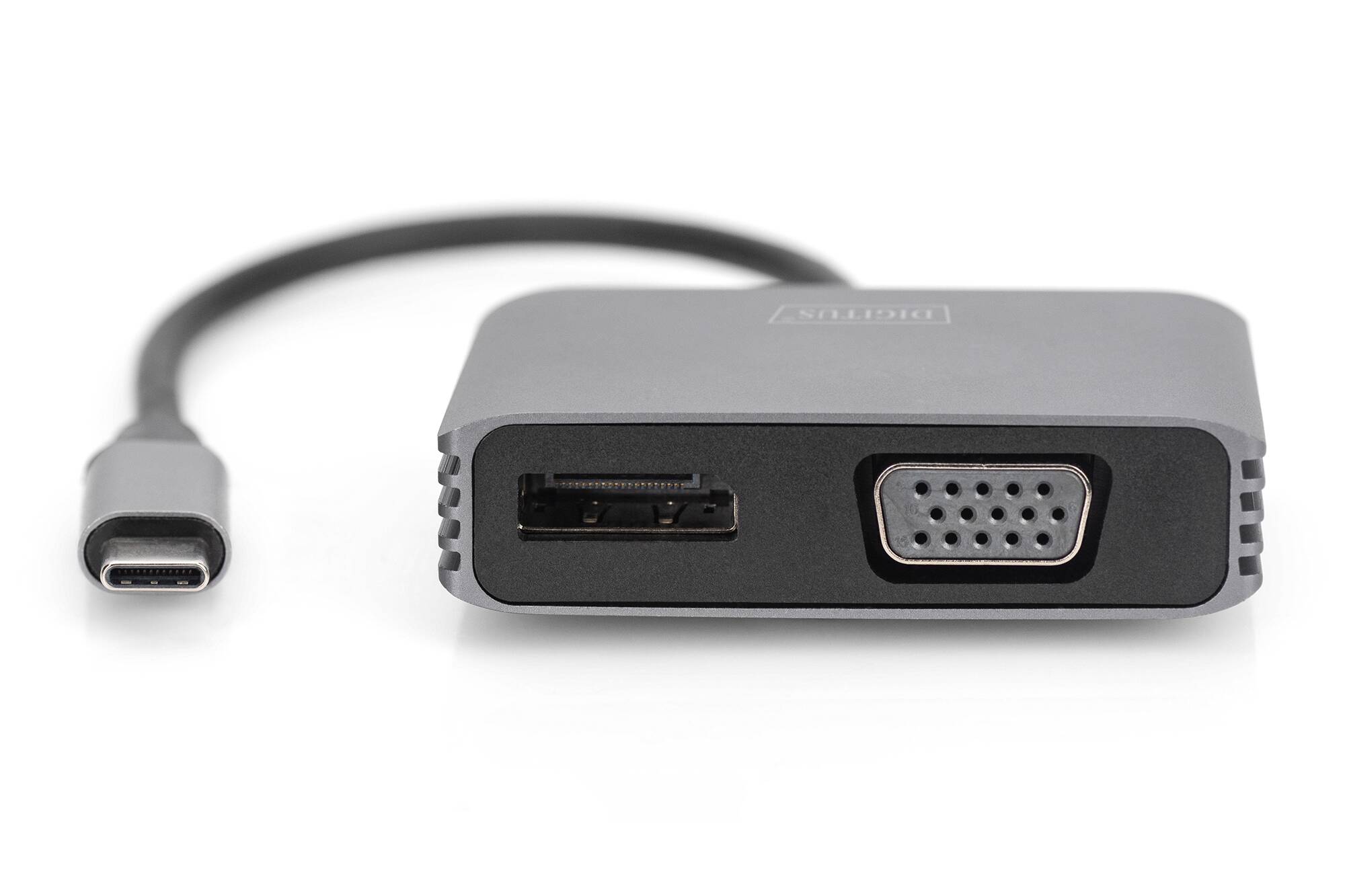 DIGITUS Adattatore grafico USB Type-C 4K 2in1 DisplayPort + VGA