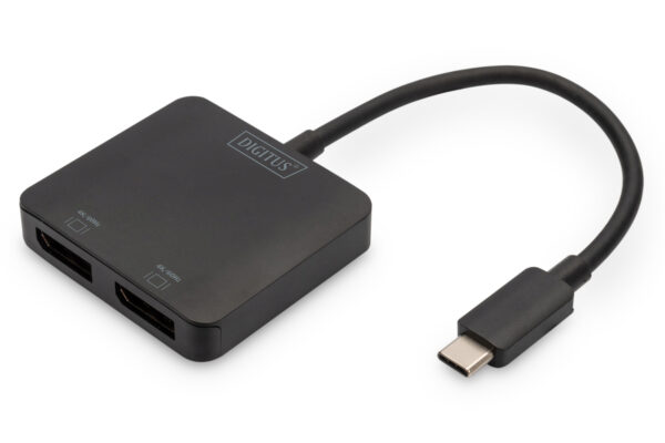 DIGITUS Hub video MST a 2 porte (USB-C -> 2 DisplayPort)