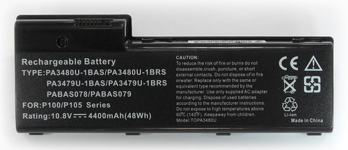 Batteria compatibile. 6 celle – 10.8 / 11.1 V – 4400 mAh – 48 Wh – colore NERO – peso 320 grammi circa – dimensioni STANDARD.