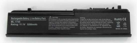Batteria compatibile. 6 celle – 10.8 / 11.1 V – 5200 mAh – 57 Wh – colore NERO – peso 320 grammi circa – dimensioni STANDARD.