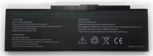 Batteria compatibile. 9 celle – 10.8 / 11.1 V – 6600 mAh – 73 Wh – colore NERO – peso 480 grammi circa – dimensioni STANDARD.