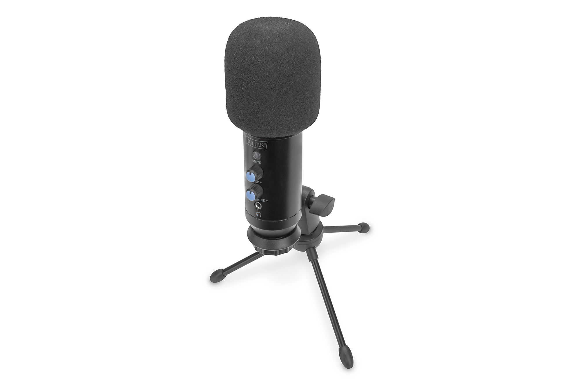 Microfono a condensatore USB, professionale DIGITUS