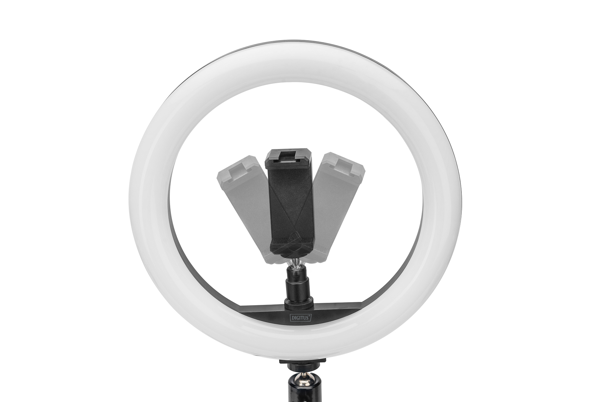 Luce LED ad anello 33 cm supporto da tavolo DIGITUS