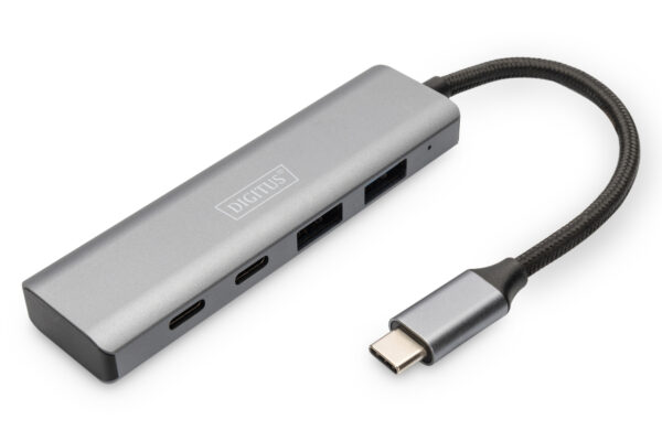 Hub USB-C 4 Porte, 2x USB A + 2x USB-C