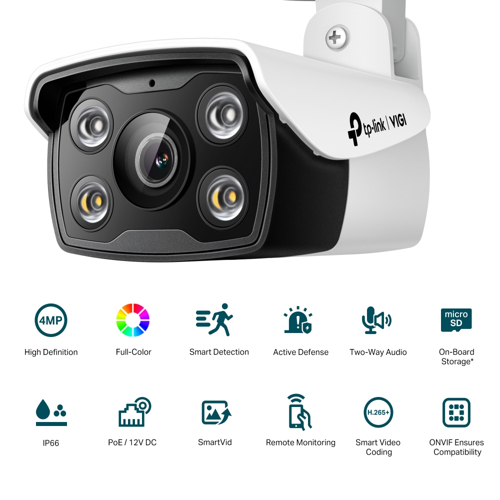 TELECAMERA 4MP Outdoor Full-Color Bullet Network Camera TP-Link online, Net-Store