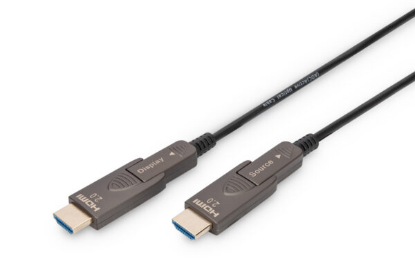 DIGITUS Cavo in fibra ottica ibrido 4K – HDMI® AOC connettore rimovibile mt 10