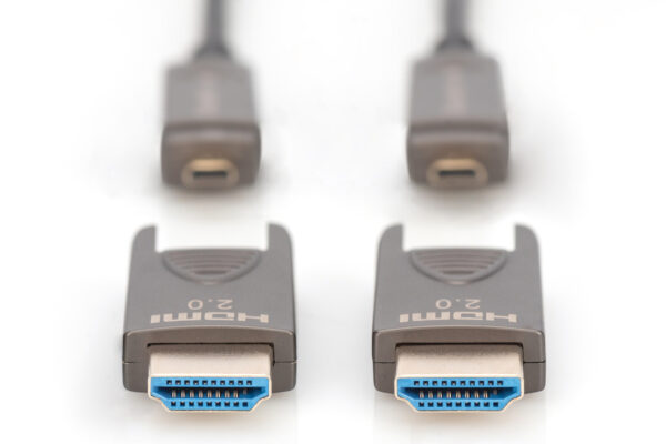DIGITUS Cavo in fibra ottica ibrido 4K – HDMI® AOC connettore rimovibile mt 30