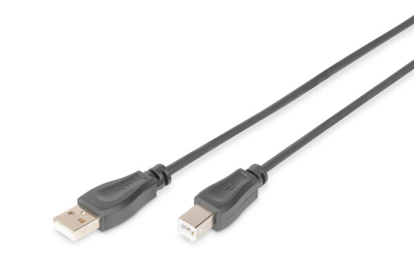 DIGITUS Cavo di collegamento USB 2.0 mt 3 colore nero